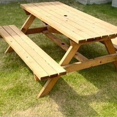 【半額以下】ガーデニングテーブルベンチ【未使用】の画像