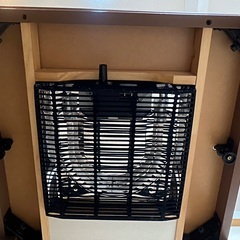 ＜使用少＞ユアサ 1人用こたつ・こたつ、椅子、掛けカバー3点セットの画像