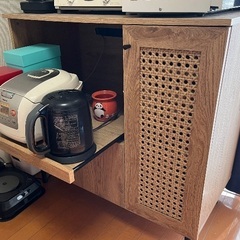 LOWYA キッチン収納　ラタン調の画像