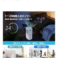 除湿機 大容量 12L/日【木造24畳/鉄筋48畳】の画像