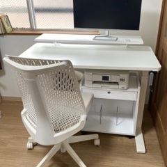 FLEXISPOT 手動式 昇降デスク幅120cm×奥行60cm天板+脚+クランプ式モニターラックセットの画像