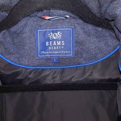 BEAMS HEART ネイビー　迷彩 ダウンジャケットの画像