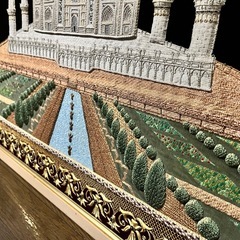 差し上げます。立体刺繍のタージマハールの画像