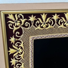 差し上げます。立体刺繍のタージマハールの画像