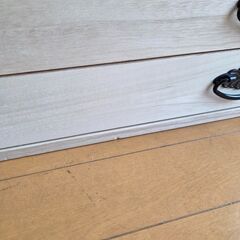 未使用訳あり 上置き桐たんす２段 天然木 チェスト たんす キャスター付き　和ダンス 和タンス 和箪笥 桐タンス 桐たんすの画像