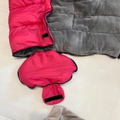 ベビーカー フットマフ ピンク 防寒の画像