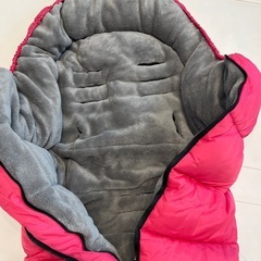 ベビーカー フットマフ ピンク 防寒の画像