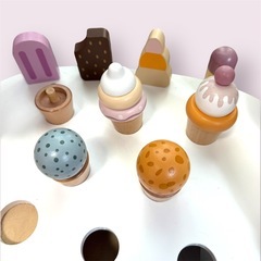 PolarB アイスワゴン 木製おもちゃの画像