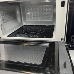 【美品】ニトリ 18L フラット電子レンジ EM-520X BKの画像