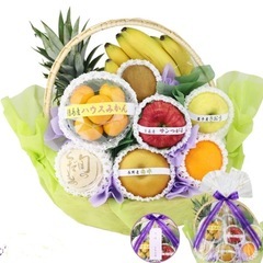 盛りかご(法事の果物のお供えなどの他、プレゼントかごとして)の画像