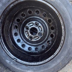 【中古】155/65R14 BRIDGESTONE GZ   ワンシーズン冬タイヤホイールセットの画像
