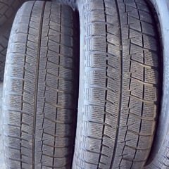 【中古】155/65R14 BRIDGESTONE GZ   ワンシーズン冬タイヤホイールセットの画像
