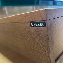 ⭐︎カリモク⭐︎　ガラステーブル　ローテーブルの画像