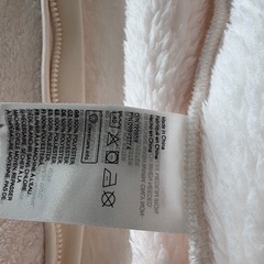 H&M フリース パーカー ホワイト　くま耳の画像