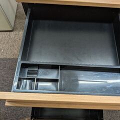 プラス サイドキャビネット 3段ワゴン OXシリーズ 鍵付き キャスター付きの画像