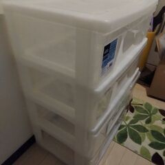 ☆お譲りします☆　④段プラスチック収納ケースの画像