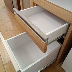 ★リユースのサカイつくば店★TK7259 クラフトコガ レンジ台 ナチュラル H97×D45×W70 クリーニング済みの画像