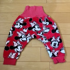 【Disneybaby】腹巻き付きフリースズボン【80】の画像