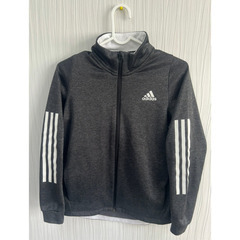 美品 adidas CLIMAWARM ジャージ 150cm グレー 子供用 トレーニングウェア スポーツウェア 上着 アディダスの画像