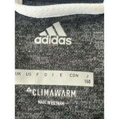 美品 adidas CLIMAWARM ジャージ 150cm グレー 子供用 トレーニングウェア スポーツウェア 上着 アディダスの画像