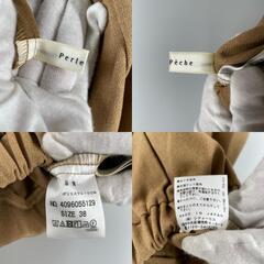 Perle Peche ペルルペッシュ その他ボトムス ポリエステル ブラウン レディース【古着】【中古】の画像