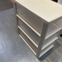 【3段】【衣類収納プラケース】※在庫3点クリーニング済み【管理番号1112】野の画像
