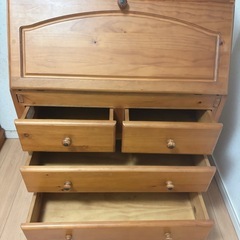 カントリー家具 フランスベッド 机 収納の画像