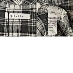 MOUSSY マウジー タータンチェック テーラードジャケット コットン ブラック レディース F【古着】【中古】の画像
