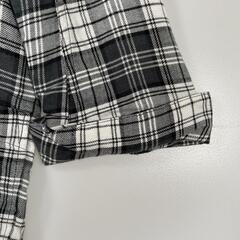 MOUSSY マウジー タータンチェック テーラードジャケット コットン ブラック レディース F【古着】【中古】の画像