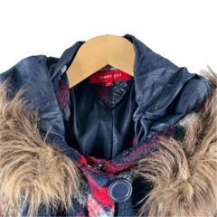 tommy girl トミーガール ダッフルコート アクリル マルチカラー レディース M【古着】【中古】の画像