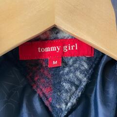 tommy girl トミーガール ダッフルコート アクリル マルチカラー レディース M【古着】【中古】の画像