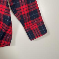 ノーブランド  長袖シャツ ポリエステル レッド レディース【古着】【中古】の画像