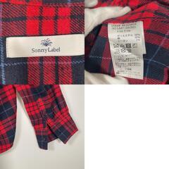 ノーブランド  長袖シャツ ポリエステル レッド レディース【古着】【中古】の画像