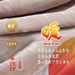 極厚 毛布 シングル 2枚合わせ 蓄熱 静電気140×200 ブラウン 茶色の画像