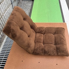 ブラウン リクライニング座椅子の画像