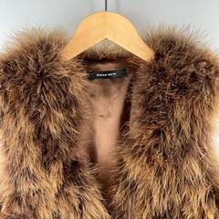 ROSE BUD ローズバッド ベスト ファー ブラウン レディース【古着】【中古】の画像