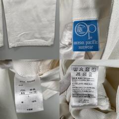 oceanpacific オーシャンパシフィック オーバーオール コットン ホワイト レディース L【古着】【中古】の画像