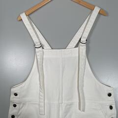oceanpacific オーシャンパシフィック オーバーオール コットン ホワイト レディース L【古着】【中古】の画像