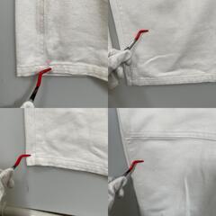 oceanpacific オーシャンパシフィック オーバーオール コットン ホワイト レディース L【古着】【中古】の画像