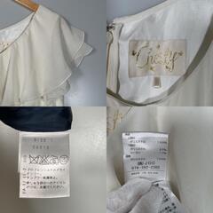 CHESTY チェスティ ワンピース ポリエステル ホワイト レディース 1【古着】【中古】の画像