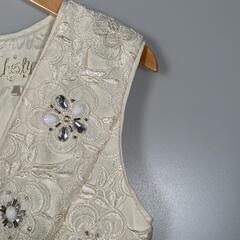 CHESTY チェスティ ワンピース レーヨン ホワイト レディース 1【古着】【中古】の画像