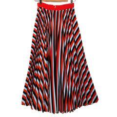 ASAM エイサム ストライプ ロングスカート マルチカラー レ...