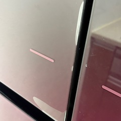 日立　冷蔵庫　左右開き　赤　グラデーションの画像