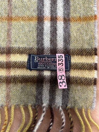 バーバリーBURBERRYカシミヤカシミア100％マフラーストールショール