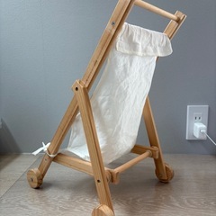 3COINS スリーコインズ 木製ドールバギーの画像