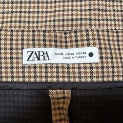 ZARA チェック柄　タイトスカートの画像