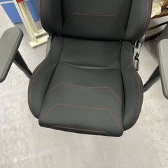 ワークチェア ブラック 幅70×奥行57×高さ118ｃｍ ゲーミングチェア ＰＣチェア 椅子 イス 札幌市手稲区の画像