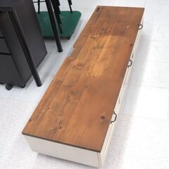 テレビボード　カントリー調　ロング　リユース品　価格　13,750円の画像