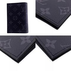 ルイヴィトン LOUIS VUITTON パスポートケース モノグラムエクリプス クーヴェルテュール パスポール NM パスポートカバー カードケース M64501 ブラックの画像