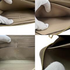 ルイヴィトン LOUIS VUITTON 長財布 モノグラムアンプラント ジッピーウォレット ラウンドファスナー M82212 ベージュの画像